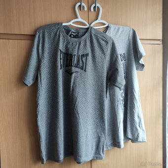 Nové Tričko Everlast + nošené tričko Brooklyn... vel. L - 2