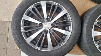 Alu kola Peugeot 16" 4x108 letní pneu 195/55 R16 5mm 208 - 2