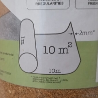 Korková podložka 2mm role 10m² - 2