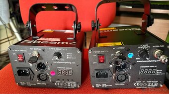 2x LASER BEAMZ OBERON zelený 1x BEAMZ laser červený - 2