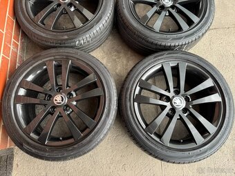 Alu 17" 5x112 škoda CYGNUS Black Grafit letní 75% TOP - 2