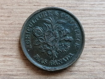 1 Sou 1838 Bas Canada koloniální mince Dolní Kanada token - 2
