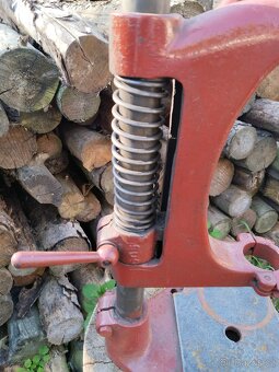 Držák vrtačky litinový , starý,retro, - 2