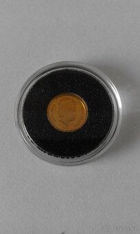 Zlatá mince Šalamounovy ostrovy -0,5 gr, 585Au - 2