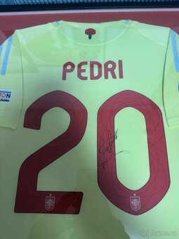 podepsaný dres Pedri Španělsko - 2