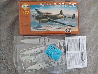 Siebel Si 204 D/E 1:72 - plastikový model - 2