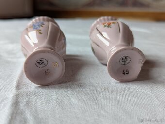 Vázičky z růžového porcelánu H&C - 2