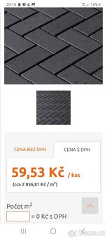 Dlažba luxusní pálená černá Miláno 0 cihelná 200x100x52 mm - 2