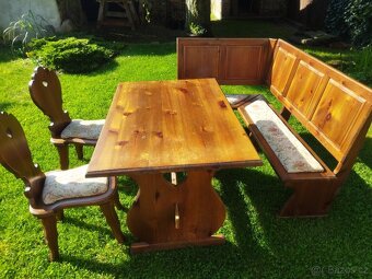 SELSKÝ STŮL, LAVICE A ŽIDLE - 2