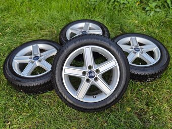 Kompletní zimní orig. Alu kola FORD - 205/55 R16 - 5x108 - 2