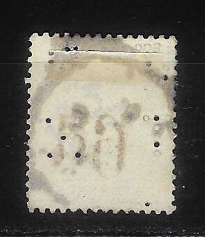 Velká Británie - Mi: 71 - rok 1883 (90€) perfín - 2