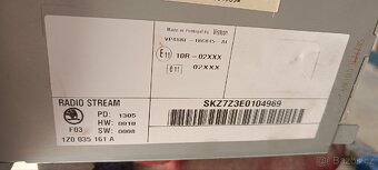 Autorádio Škoda stream - 2