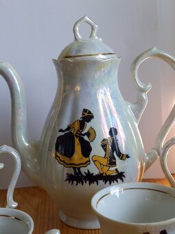 Perleťový porcelánový servis - 2