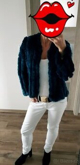 Svetr pravá kožešina pc; 5800kč vel.S - 2