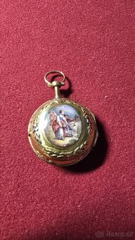 Zlaté kapesní hodinky špindlovky - 2