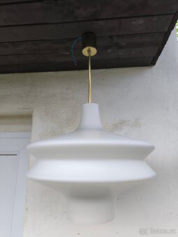 Retro opálový lustr UFO - 70. léta - Karel Volf - 2