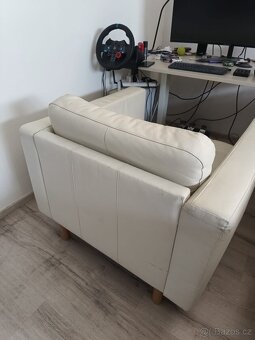 Kožené křeslo IKEA Landskrona - 2