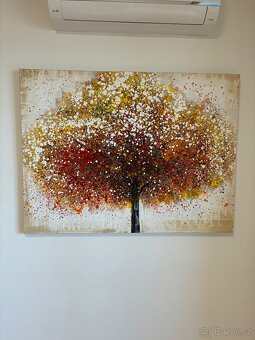 Malovaný obraz - podzimní strom - 2