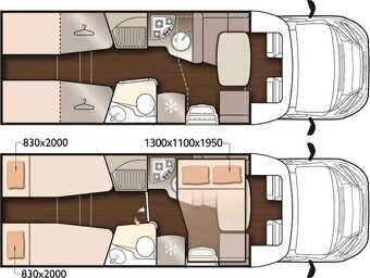 2022 170PS 5míst luxusní obytný automobil plná výbava - TOP - 2