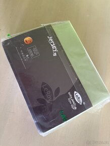 Prostěradlo Jersey BA 70x140 pistáciová 100% bavlna LeRoy - 2