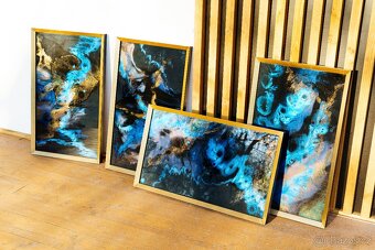 Epoxidové obrazy - CELESTIAL REFLECTIONS 72x43cm - 2