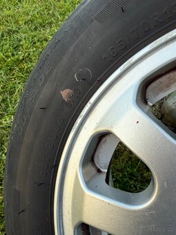 Alu disky 4x100 s gumou 165/70 r13 originál Felicia - 2