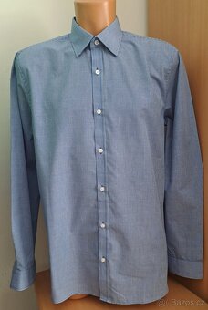 Pánská slim kostičkovaná košile F&F/41-L/2x58cm - 2