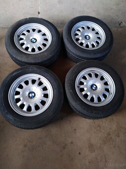 Originál BMW hliníkové ráfky+Michelin letní pneu - 2