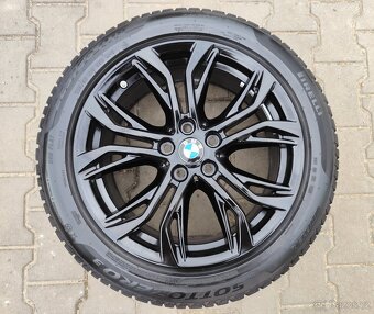 Alu kola originál BMW X1, X2 5x112 R18 KRÁSNÁ TOP SADA - 2