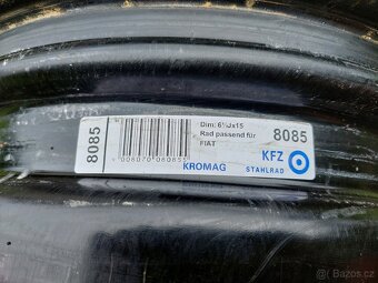 Kola plechové disky R15 4x98 ET43 Fiat Stilo Bravo 2 a další - 2