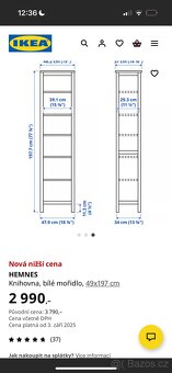 Ikea hemnes bílá knihovna - 2