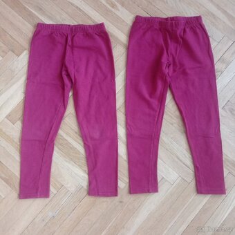 4x zateplené legíny 122/128 (dvojčata) - 2