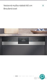 Nová vestavná myčka SIEMENS SN53ES27VE s ovl panelem - 2