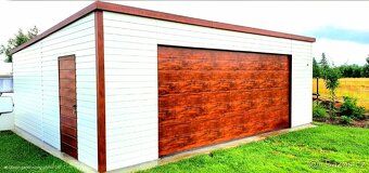 Plechová garáž exclusive 6x6m - 2