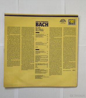 PRODÁM GRAMOFONOVOU DESKU - JOHAN SEBASTIAN BACH ORGAN WORKS - 2