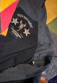 YAKUZA BAVLNĚNÁ STYLOVÁ PÁNSKÁ KRÁSNÁ MIKINA M (IDEÁL L) - 2