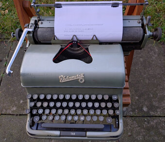 funkční kancelářský psací stroj Rheinmetall KsT z 50. let - 2