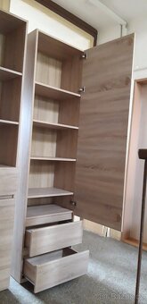 Dvě skříně s policemi - SONOMA OAK - 2