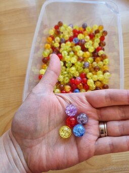 Korálky práskačky - mix - 12 mm - 400 ks - 2