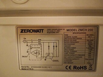 Pultový mrazák 197L - 2