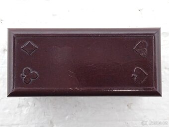 Bakelitová retro krabička na karty ČSSR - 2