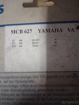 Brzdové destičky YAMAHA - 2