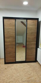 Šatní skříň LITOLARIS 150cm se zrcadlem - 2