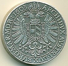 Stříbrné novoražby tolarů Rudolfa II. a Maxmiliána II. - 2