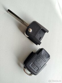 Klíč VW Škoda Seat půlený s dálovým ovládáním 1K0959753G - 2