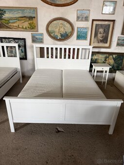 Ikea postel HEMNES 1 plus 1 noční stolek - 2