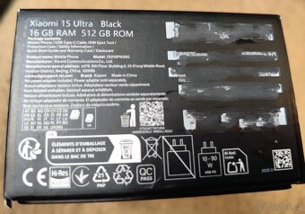 Xiaomi 15 Ultra 5G 16+16 / 512+16GB nový - 2