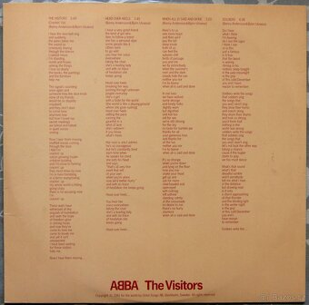 LP deska - ABBA - The Visitors - 2