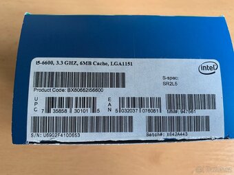 Intel i5-6600 + originální chladič, LGA1151 - 2