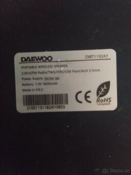 Daewoo bluetooth velký reprák DIBT1192AY - 2